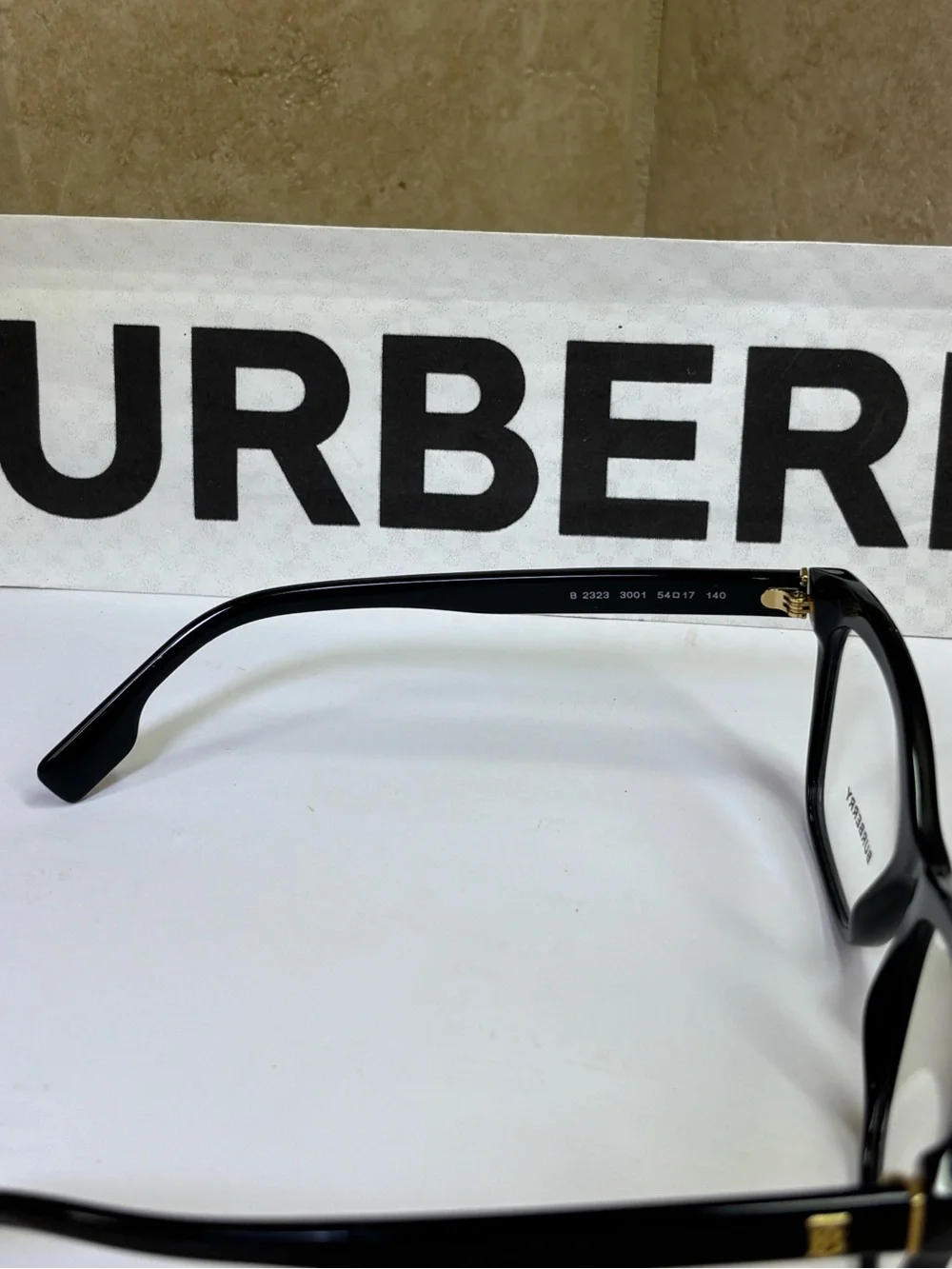 New Burberry B2323 3001 Black Optical Glasses